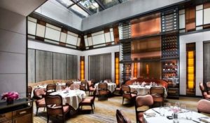 Restaurant dining room at the Mark Hotel