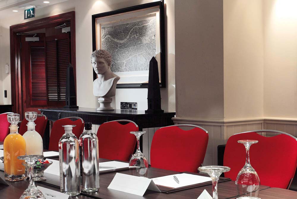 At the table in the Bridge Suite boardroom